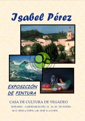 Exposición de pinturas de Isabel Pérez en Vegadeo