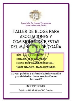 Taller de blogs en Coaña
