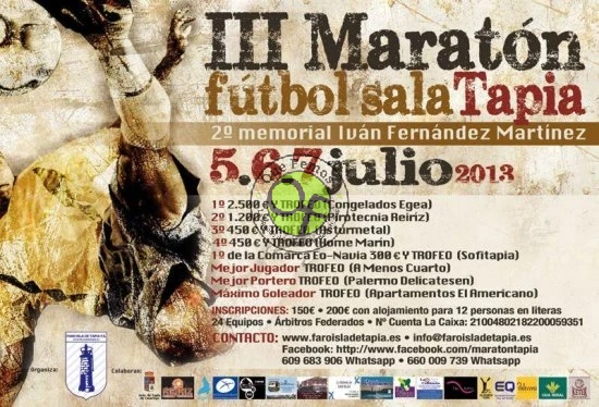 III Maratón de Fútbol Sala de Tapia 2013