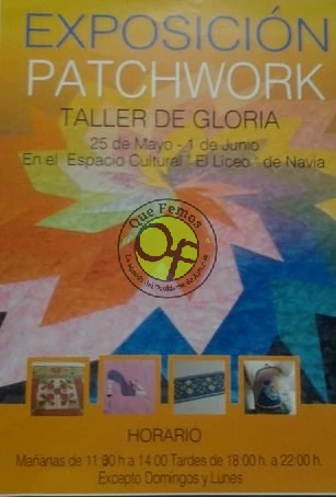 Exposición de patchwork en el Liceo de Navia