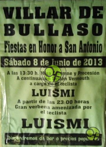 Fiestas de San Antonio en Villar de Bullaso 2013
