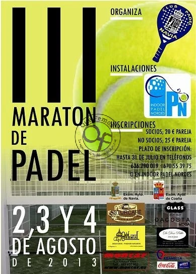 3ª Maratón de Pádel de Navia