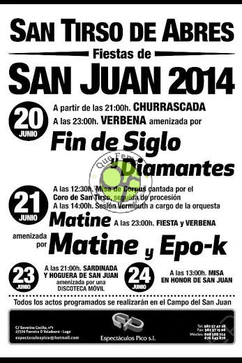 Fiestas de San Juan 2014 en San Tirso de Abres