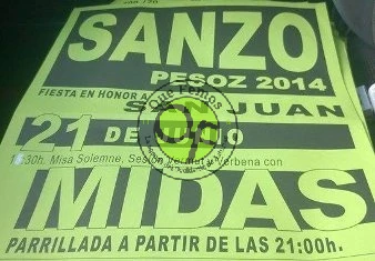 Fiestas de San Juan 2014 en Sanzo