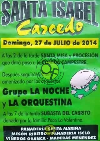 Fiestas de Santa Isabel 2014 en Carcedo