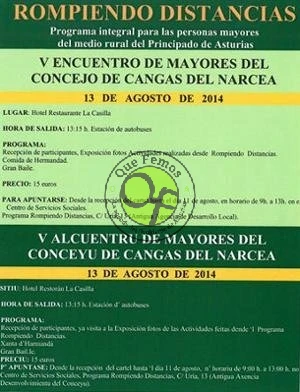 V Encuentro de Mayores del Concejo de Cangas del Narcea 2014