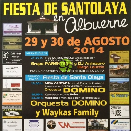 Fiestas de Santolaya 2014 en Albuerne