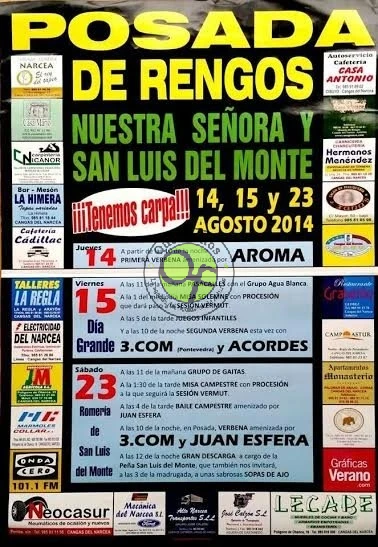 Fiestas de Ntra. Señora y San Luis del Monte 2014 en Posada de Rengos