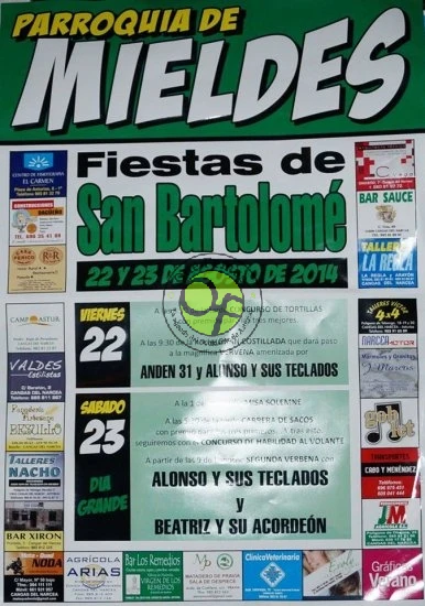 Fiestas de San Bartolomé 2014 en Mieldes