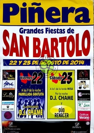 Fiestas de San Bartolo 2014 en Piñera