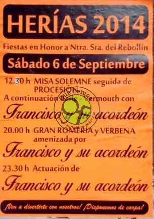 Fiestas de Nuestra Señora del Rebollín 2014 en Heirías